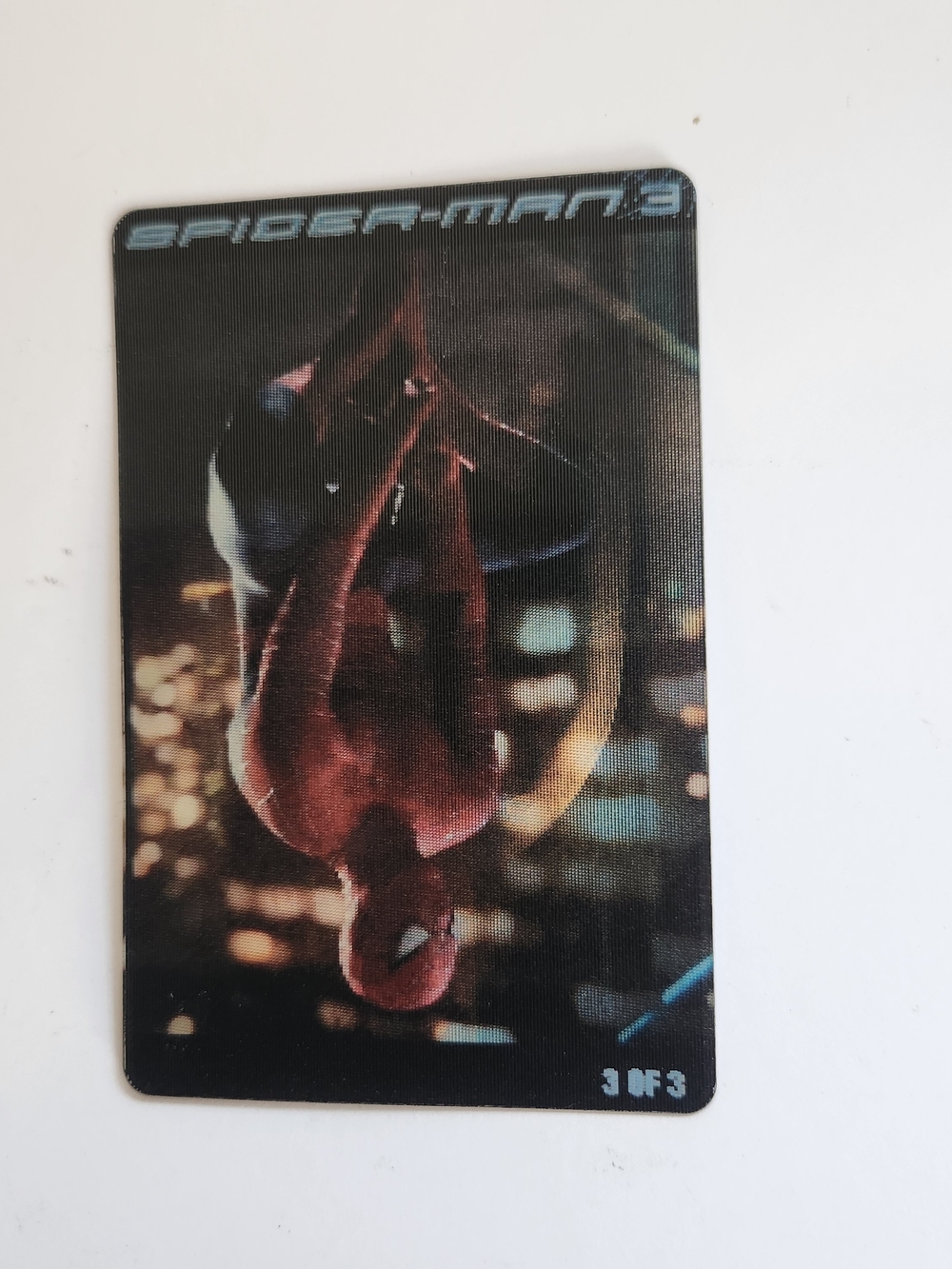 2007 Marvel Kraft Handi-Snack Spider-Man 3 Card #3 Lenticular